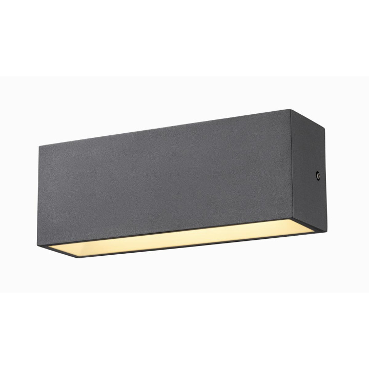 Sitra Cube Applique Ext L Up/Down Anthracite Led 24W 3000K/4000K Ip65 Cct Switch