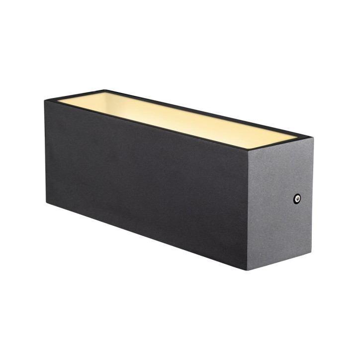 Sitra Cube Applique Ext L Up/Down Anthracite Led 24W 3000K/4000K Ip65 Cct Switch