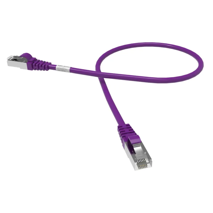 CORDON RJ45 CAT6A SFTP 100 OHMS LSOH VIOLET LG 0,5M*