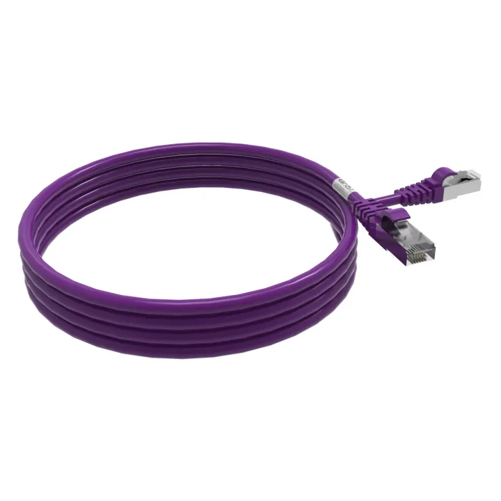CORDON RJ45 CAT6A SFTP 100 OHMS LSOH VIOLET LG 2M*