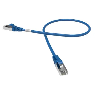 CORDON RJ45 CAT6 FUTP 100OHMS LSOH SURMOULE BLEU LG 0.5M*