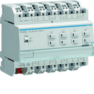 Actionneur KNX 8 sorties volets et stores à bannes pour moteur 6A/230V