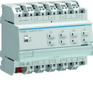 Actionneur KNX 8 sorties volets et stores à bannes pour moteur 6A/230V