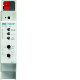 Routeur de ligne KNX filaire vers KNX IP, fonction interface, KNX Secure