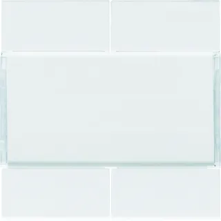 Enjoliveur gallery 4 boutons poussoirs KNX finition Pure
