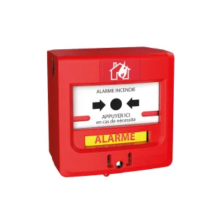 Nouveau Déclencheur Manuel rouge Type 4 à piles Radio Adressable