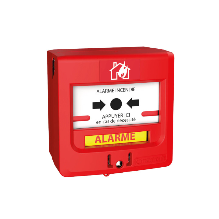 Nouveau Déclencheur Manuel rouge Type 4 à piles Radio Adressable