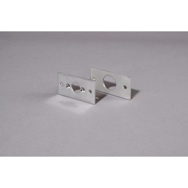 GACHE_P-16 - Gâche Platine Rectangulaire 16 mm Pour Verrou 40-80