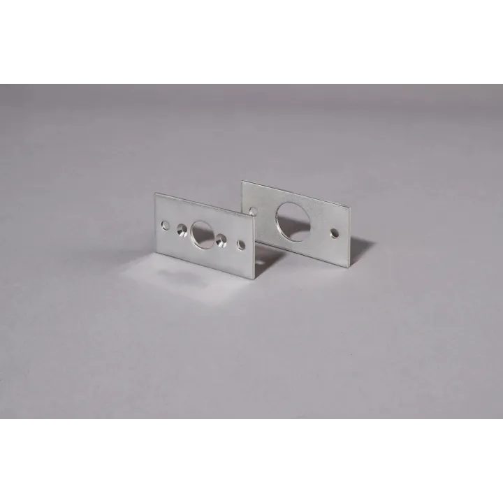 GACHE_P-16 - Gâche Platine Rectangulaire 16 mm Pour Verrou 40-80