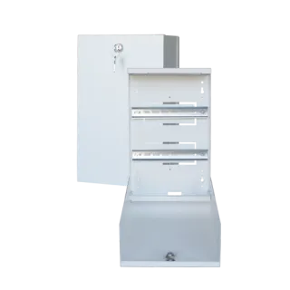 Coffret Tole 9010 H380 X L245 X E110 + Serrure