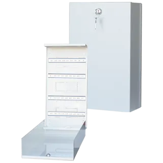 Coffret Tole 9010 H600Xl290Xe110 + Serrure