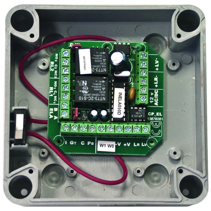 Contrôleur de porte pr1lect.wiegand/clockdata,1x bp,1xdo,2rel.paramet. s/bus ela