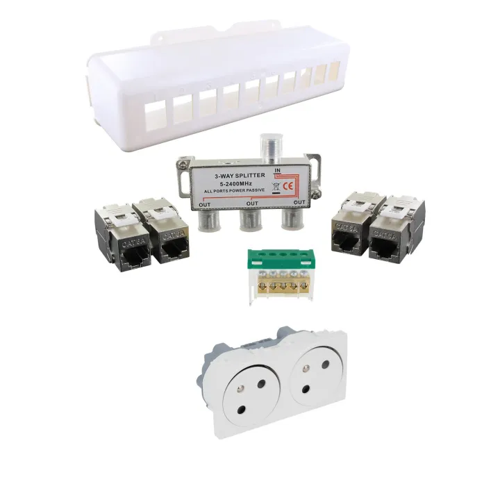 Kit comm. G3 + 2P+T dble PLASTELBOX(Se vend par 1)