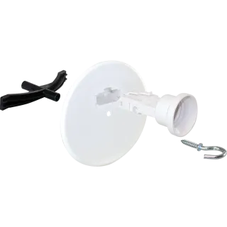 Kit fix. Lum + couv DCL D120 + piton 60mm + douilles DCL E27 (D)