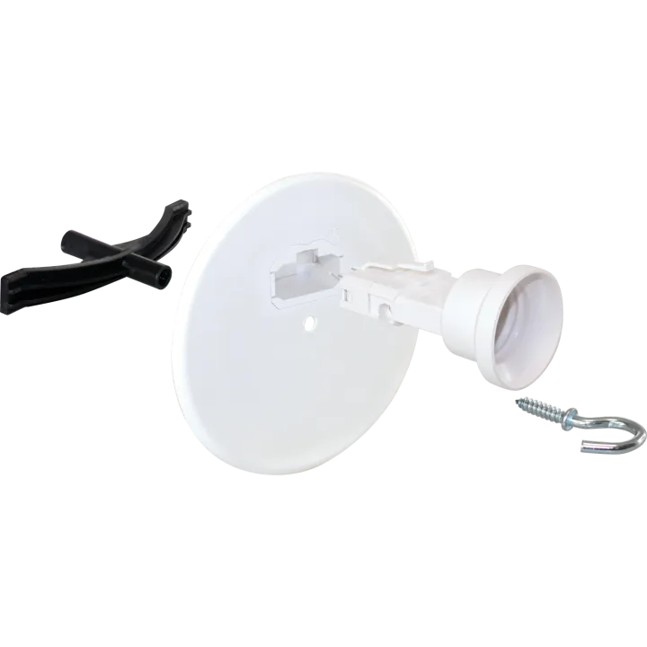 Kit fix. Lum + couv DCL D120 + piton 60mm + douilles DCL E27 (D)
