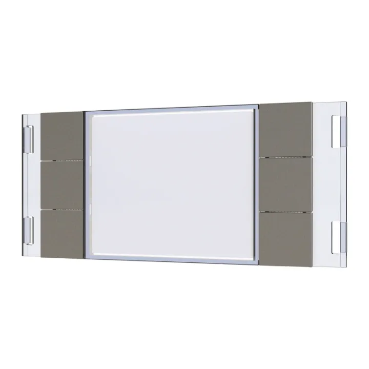 Module Supra Aluminium 2 Rangées 6 Boutons, 1/2 Hauteur (55Mm)