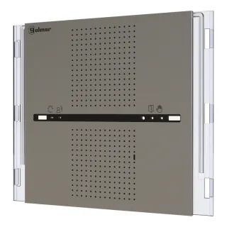 Module Supra Aluminium Pour Groupe Audio, Sans Bouton, 1 Haut 111Mm