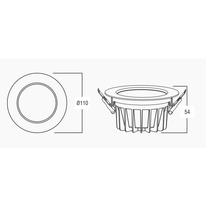 Downlight SETH 13W 3, 80°, CCT