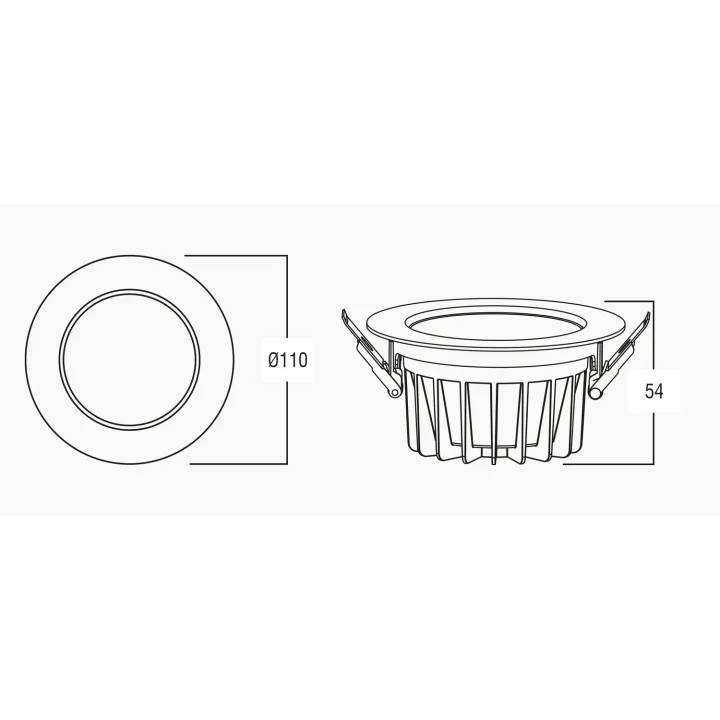 Downlight SETH 13W 3, 80°, CCT