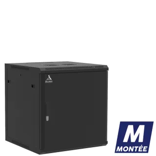 COFFRET MURAL MONTE PORTE PLEINE 12U 600X600X635 LIGNE 100