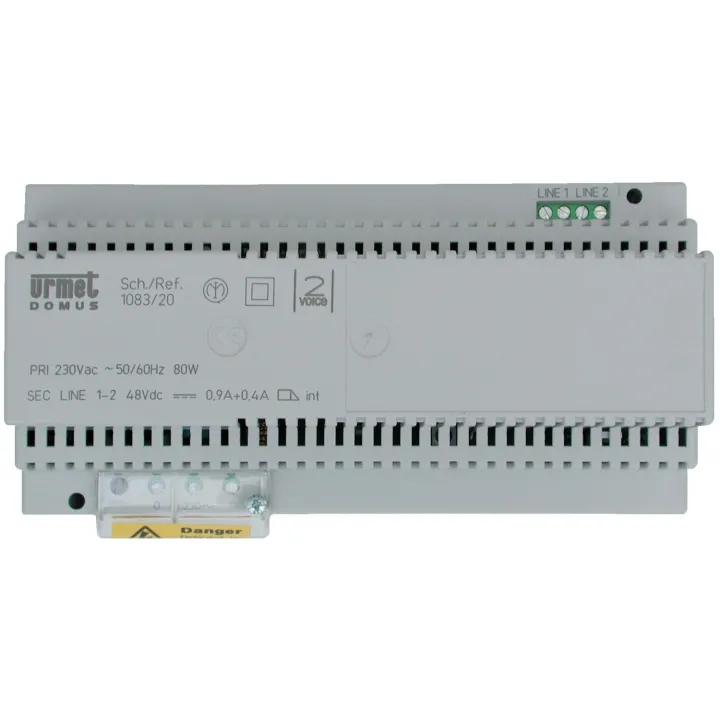 Alimentation 2Voice Pour Platine Et Colonne De Moniteurs, Fixation Rail Din 10M