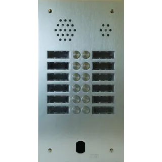 Plaque Audio Alu 2R 12Bp 2Voice Complete