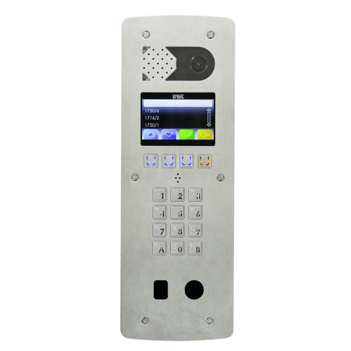 Plaque Audio Alu 10 Bp 2Voice Complete pour systèmes URMET