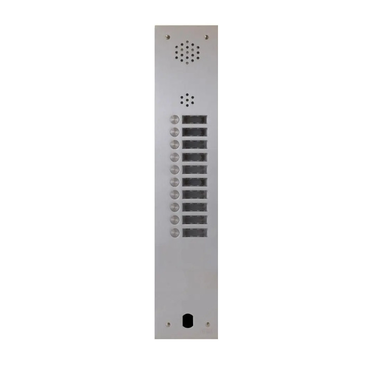 Kit Audio Préprogrammé, 2Voice, Platine Et Postes, 1 Rangée, 10 Boutons