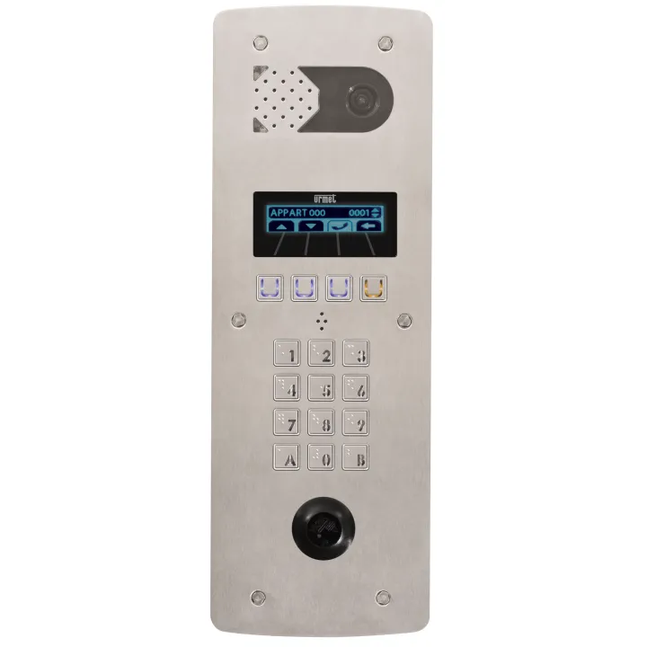 Platine Vidéo À Défilement 2Voice 2 Lignes Perçage T25 - Inox Bord De Mer