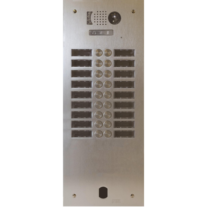Plaque Video Alu 2R 18 Bp 2Voice pour systèmes URMET
