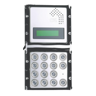 Module K-Steel Urmet, écran 16x2, clavier rétroéclairé, 2 modules​