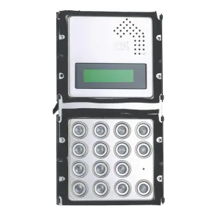 Module K-Steel Urmet, écran 16x2, clavier rétroéclairé, 2 modules​