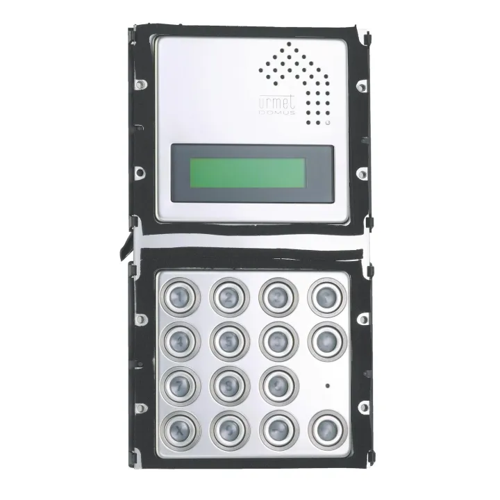 Module K-Steel Urmet, écran 16x2, clavier rétroéclairé, 2 modules​