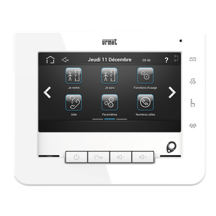 Moniteur Homebook System V2 pour systèmes URMET