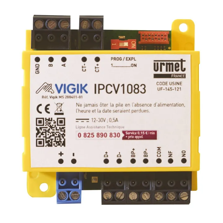 Microcentrale 1P Vgk Connectee pour systèmes URMET