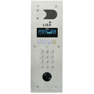 Platine De Noms Lisa 2 Lignes Inox pour systèmes URMET