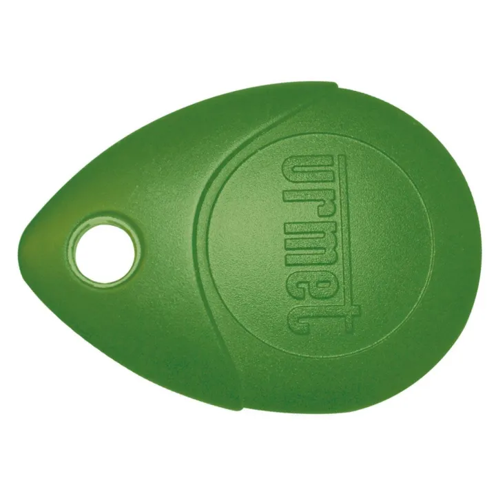 Badge Mifare 13.56 Mhz Vert, Ip68, Antichoc Ik8, Avec Œillet Métallique