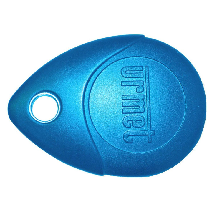 Badge Mifare 13.56 Mhz Bleue, Ip68, Antichoc Ik8, Avec Œillet Métallique