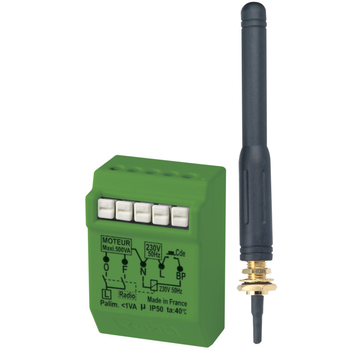 Micromodule Volet Roulantenne Encastré Radio Power Avec Antenne