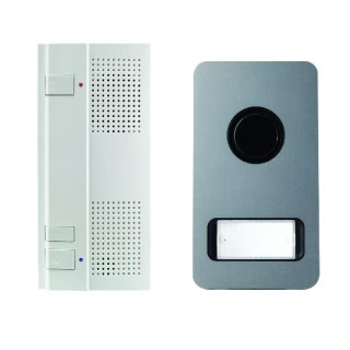 Kit Audio Mikra Alu 2 Fils Mains Libres pour systèmes URMET