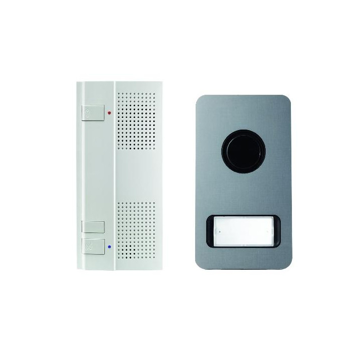 Kit Audio Mikra Alu 2 Fils Mains Libres pour systèmes URMET