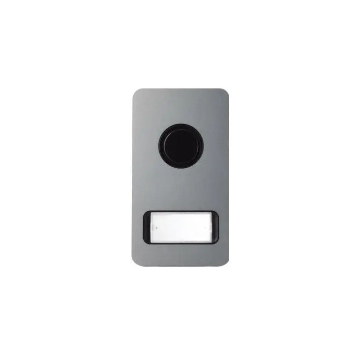 Kit Portier Audio 2 Fils, Platine Mikra Alu Saillie Et Poste Utopium