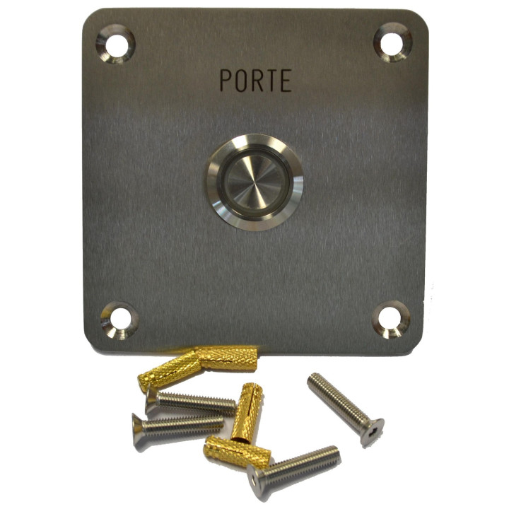 Bouton Poussoir Sortie Lum No/Nf 100X100 Porte