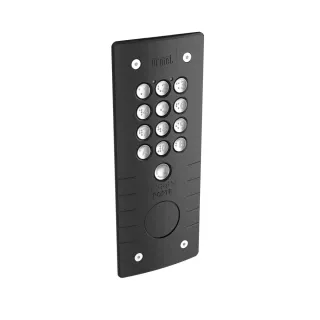 Clavier À Code Percage T25 Zamac Anthracite - 12 Touches Et Bouton Porte