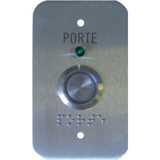 Bouton Poussoir De Sortie No/Nf 60 X 100 Lumineux Handicap