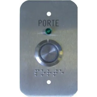 Bouton Poussoir De Sortie No/Nf 60 X 100 Lumineux Handicap