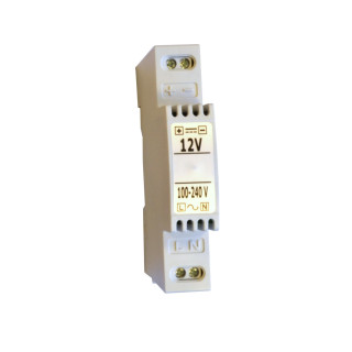 Alimentation Régulée 12Vdc 1A, Boîtier Din 1 Module, Protégé, Classe 2