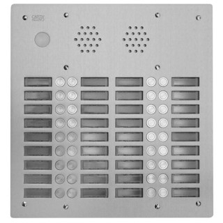 Plaque AV Alu 6Mm 4R 28Bp pour systèmes URMET