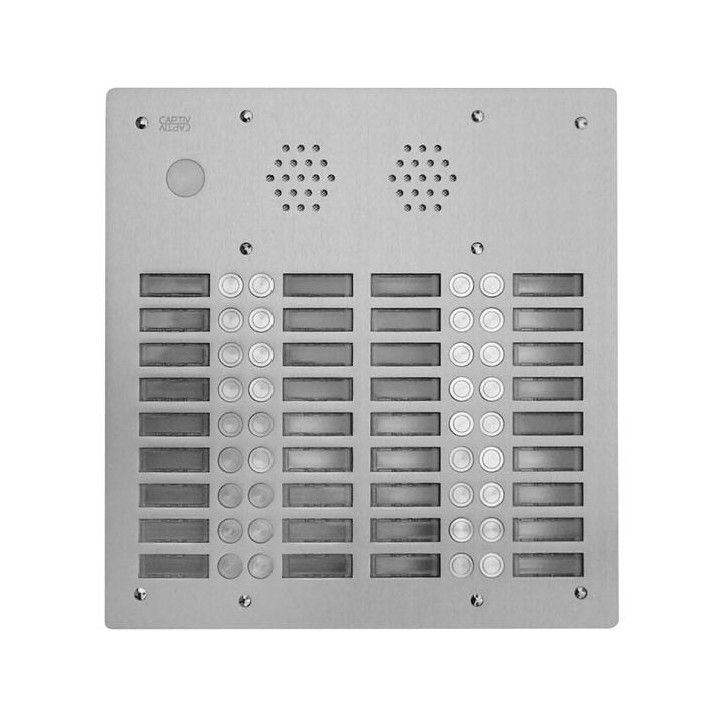 Plaque AV Alu 6Mm 4R 28Bp pour systèmes URMET