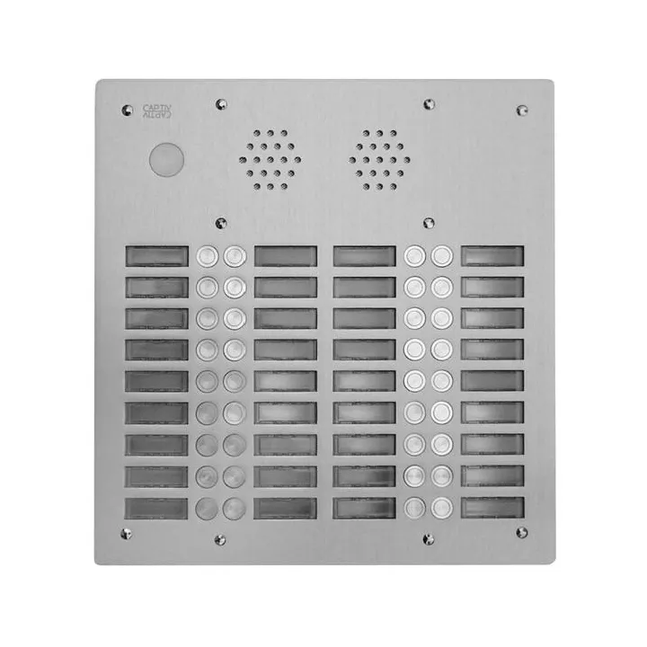 Plaque AV Alu 6Mm 4R 28Bp pour systèmes URMET